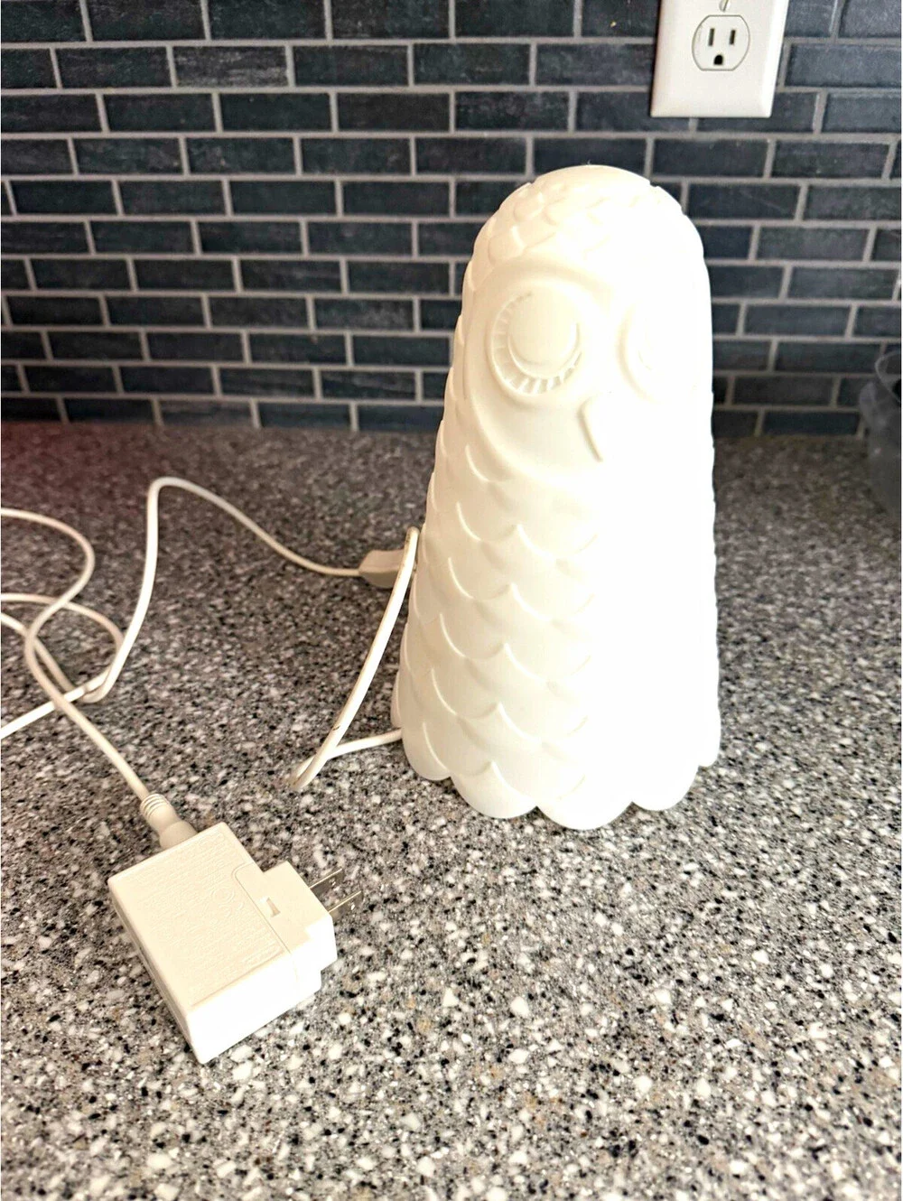 IKEA Solbo Owl Night Light, White Kids Indoor Plastic Lamp MPN B1609
